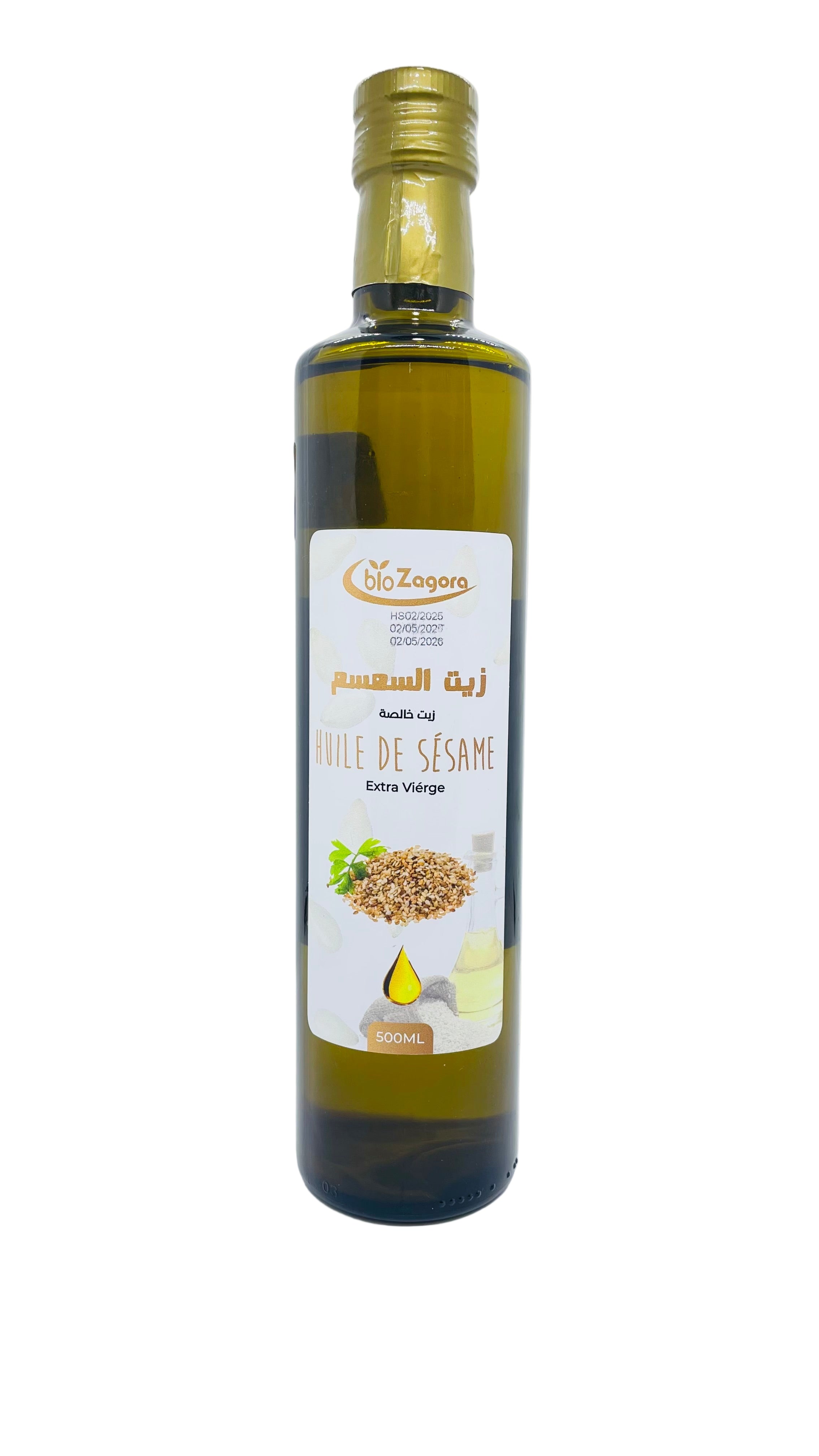 HUILE DE SESAME ALIMENTAIRE 500ML- زيت السمسم للأكل