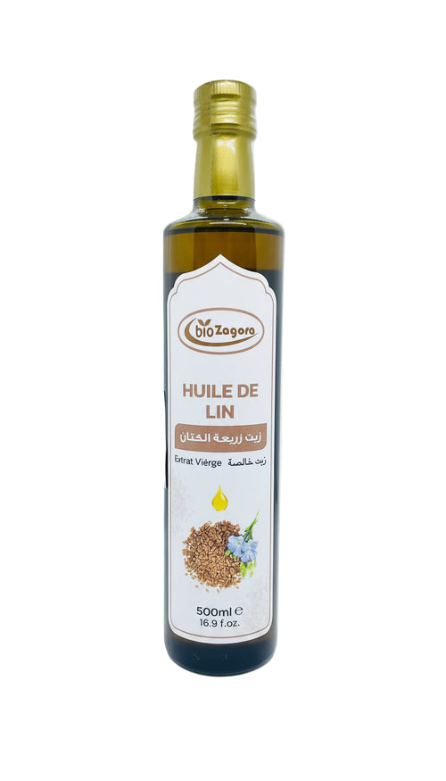 HUILE DE LIN ALUMENTAIRE 500ML- زيت الكتان للأكل