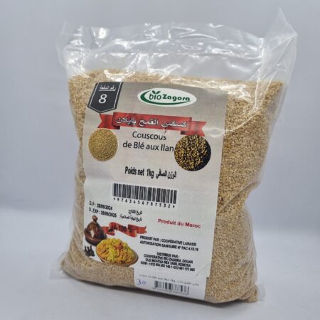 Couscous de blé aux ilan - كسكس القمح بايلان