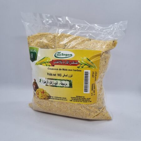 couscous de mais aux herbes - كسكس الذرة بالاعشاب